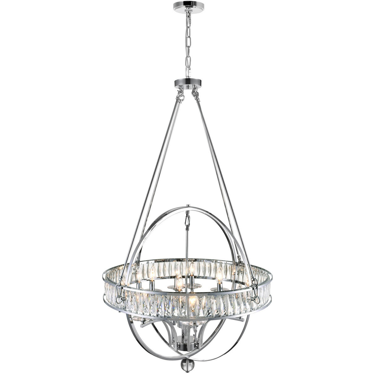 CWI Lighting - 9957P42-12-601 - 12 Light Chandelier - Arkansas - Chrome