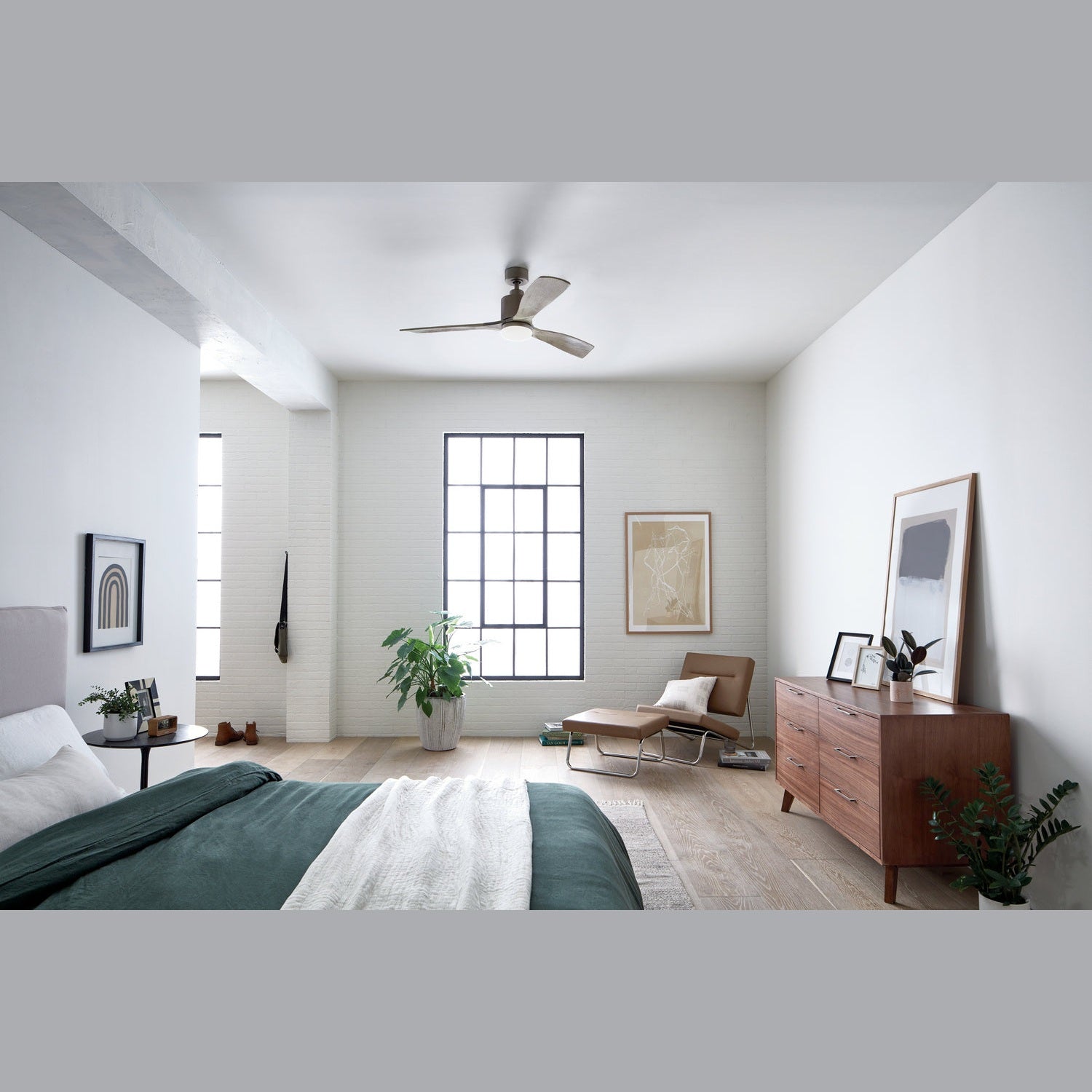 Kichler - 300027AP - 52"Ceiling Fan - Ridley II - Antique Pewter