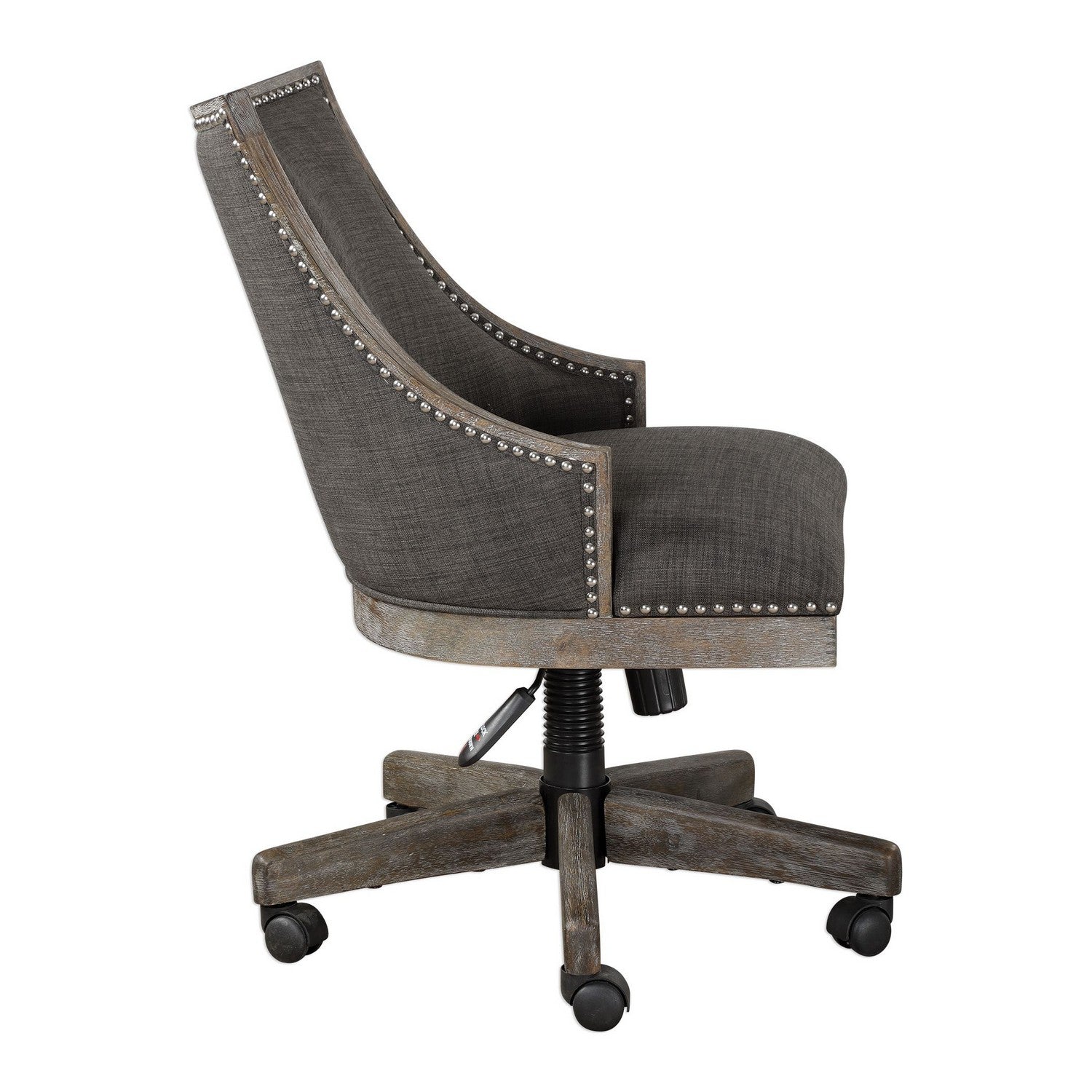 Uttermost - 23431 - Desk Chair - Aidrian - Polished Nickel