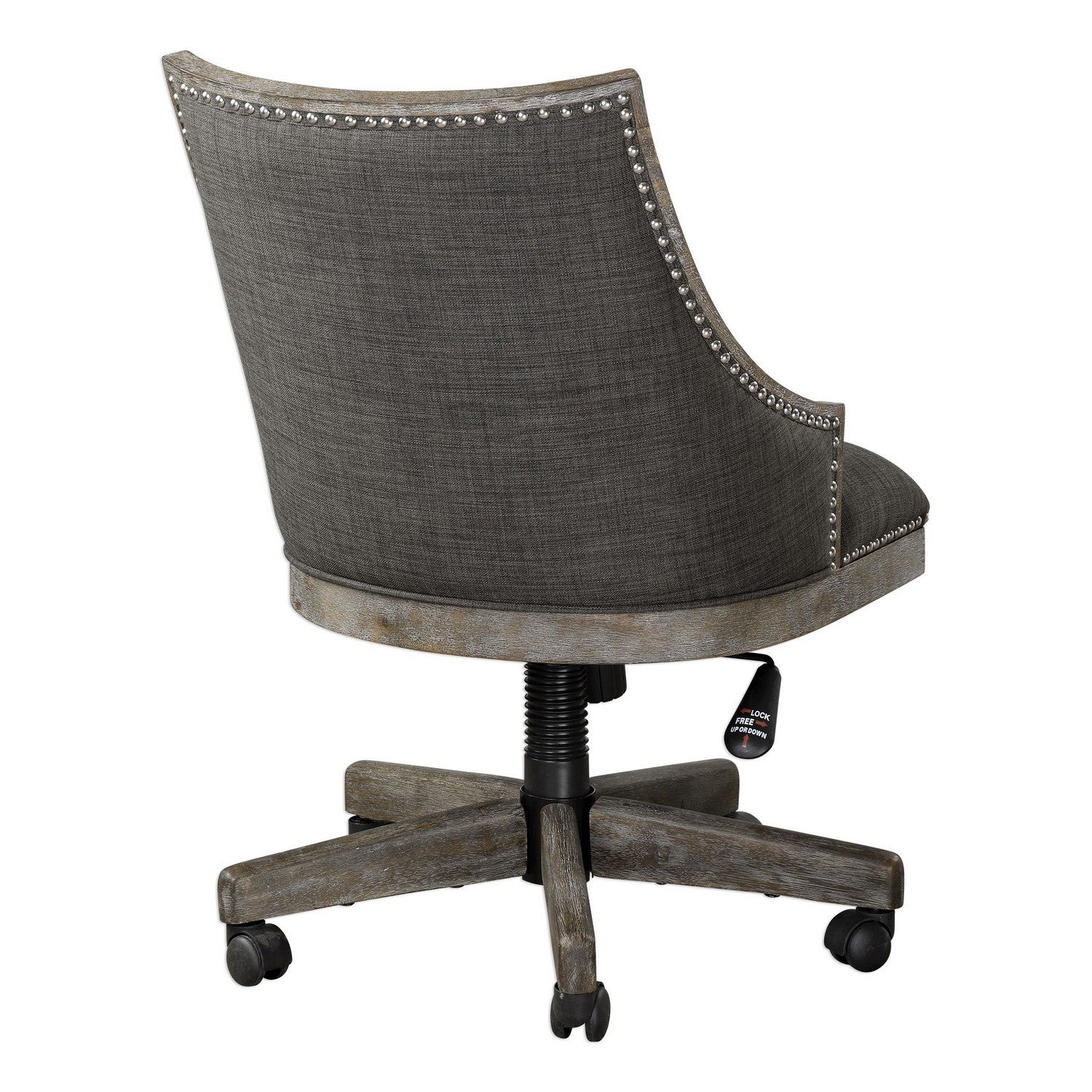 Uttermost - 23431 - Desk Chair - Aidrian - Polished Nickel
