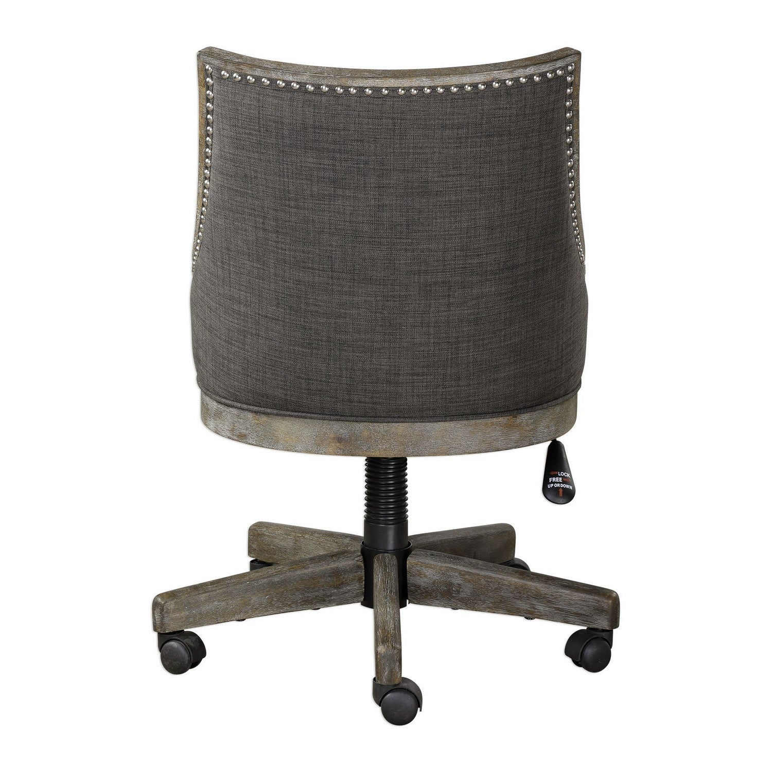 Uttermost - 23431 - Desk Chair - Aidrian - Polished Nickel