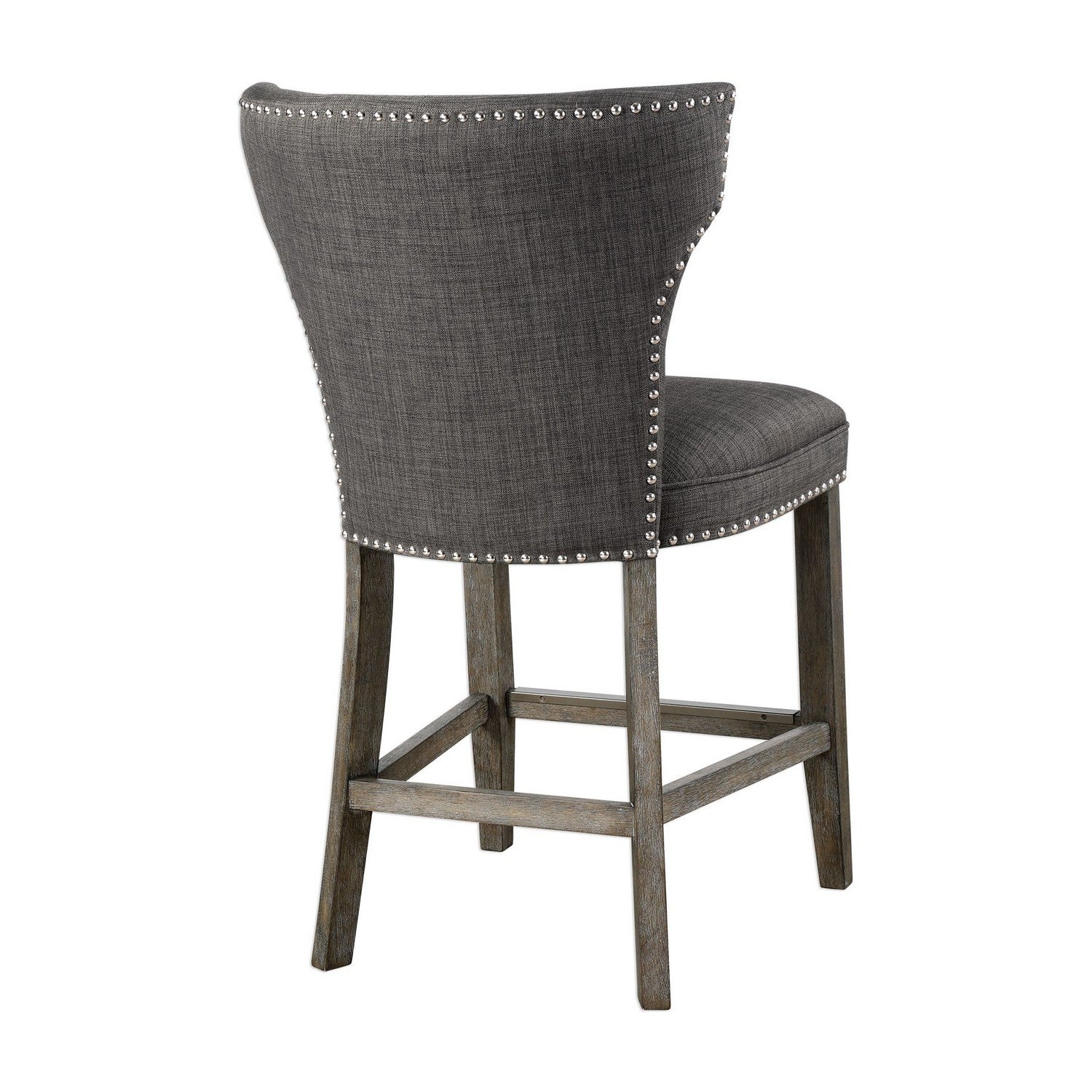Uttermost - 23433 - Counter Stool - Arnaud - Polished Nickel
