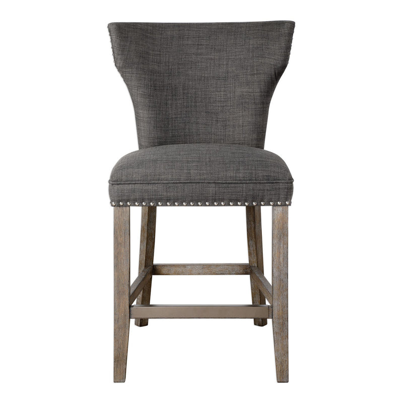 Uttermost - 23433 - Counter Stool - Arnaud - Polished Nickel