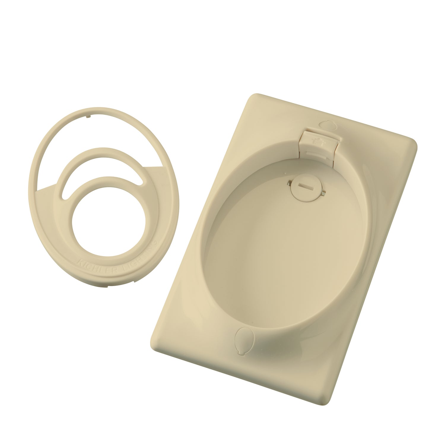 Kichler - 370010IV - Single Gang CoolTouch Wall Pla - Accessory - Ivory (Not Painted)