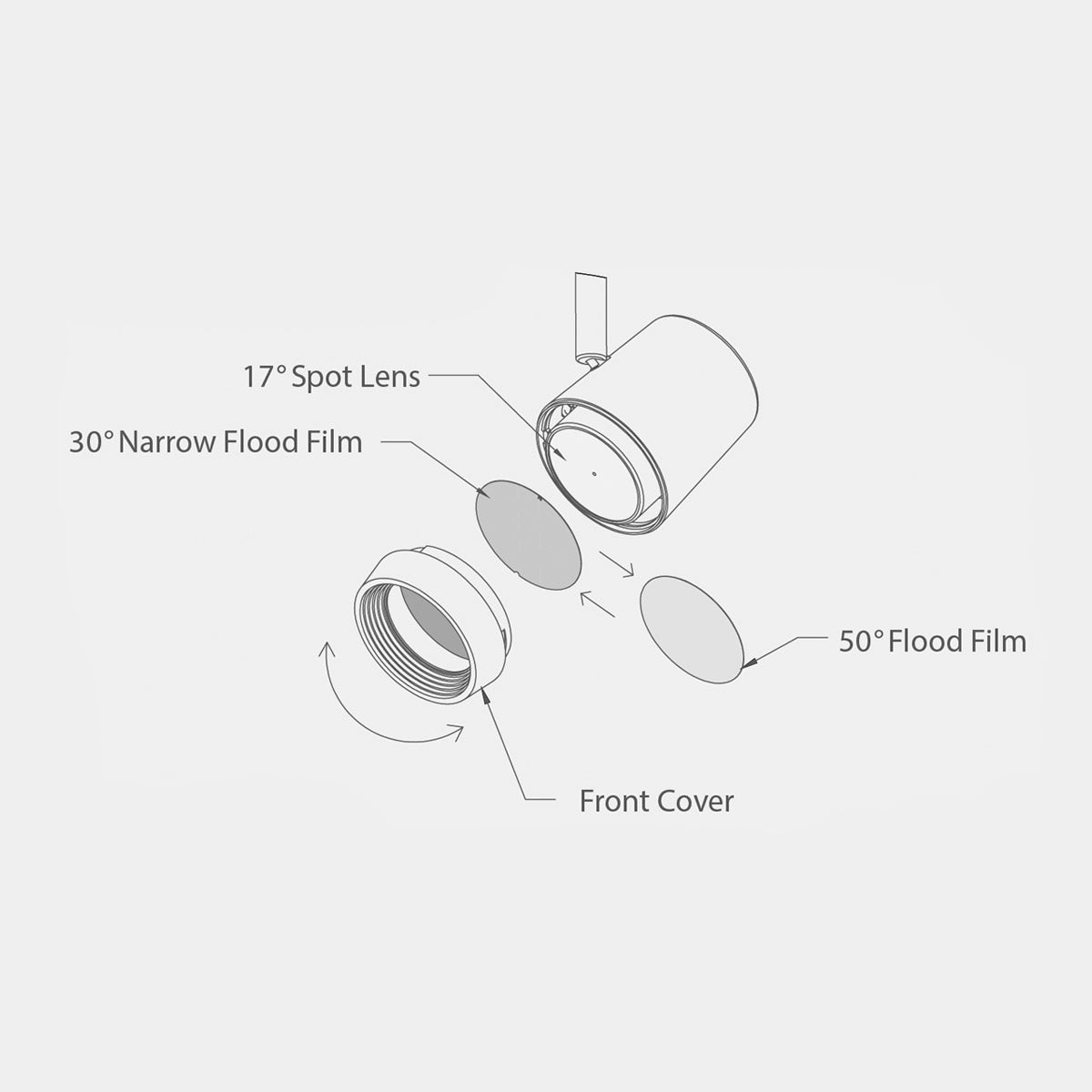 W.A.C. Lighting - FILM-16-F - Filter - Ocularc - Clear