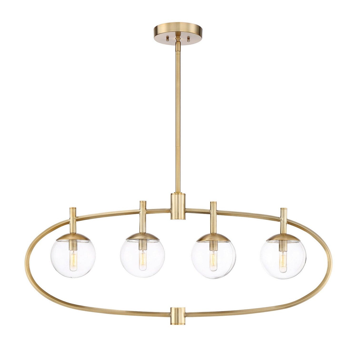 Craftmade - 45574-SB - Four Light Island Pendant - Piltz - Satin Brass