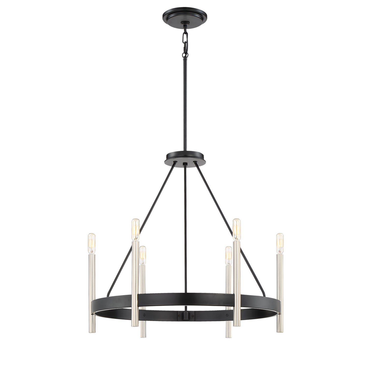 Quoizel - ATH5006K - Six Light Chandelier - Anthem - Mystic Black