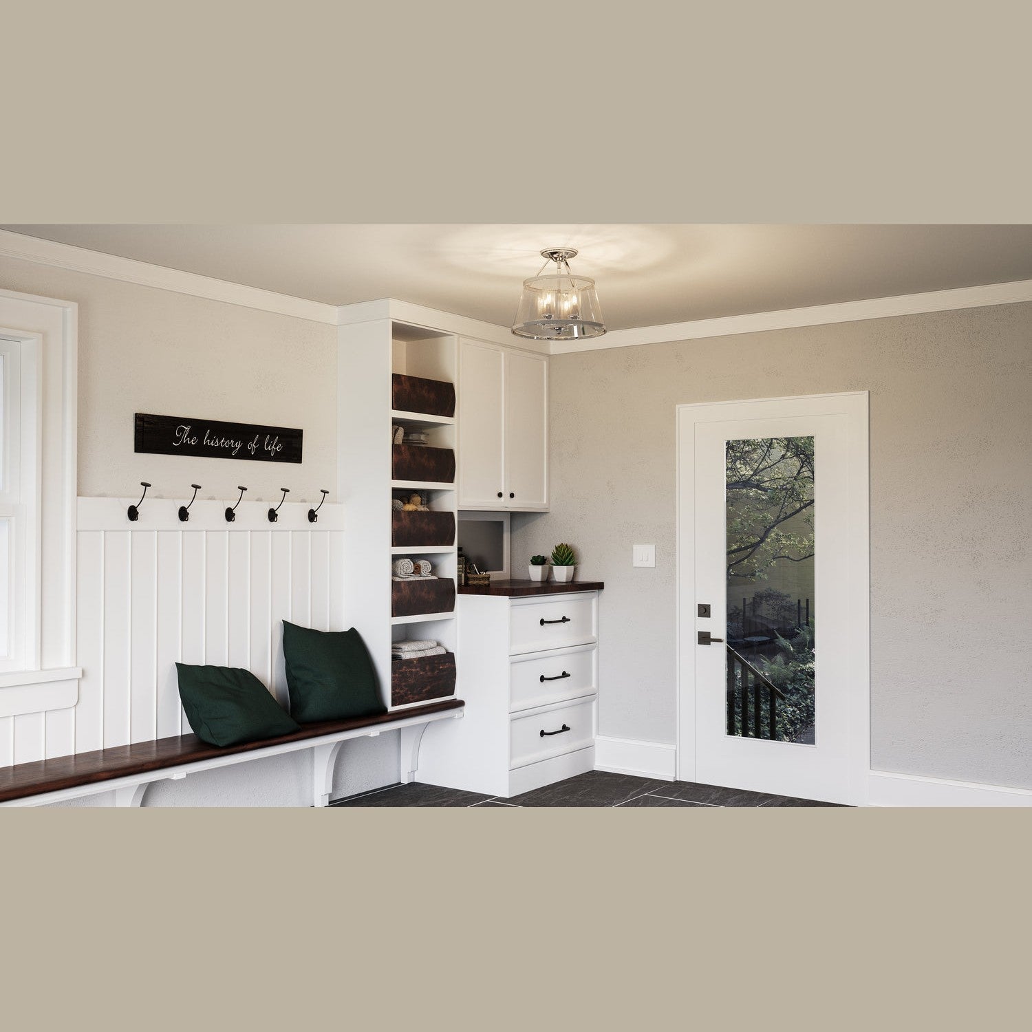 Quoizel - BAW1716PK - Four Light Semi-Flush Mount - Barlow - Polished Nickel
