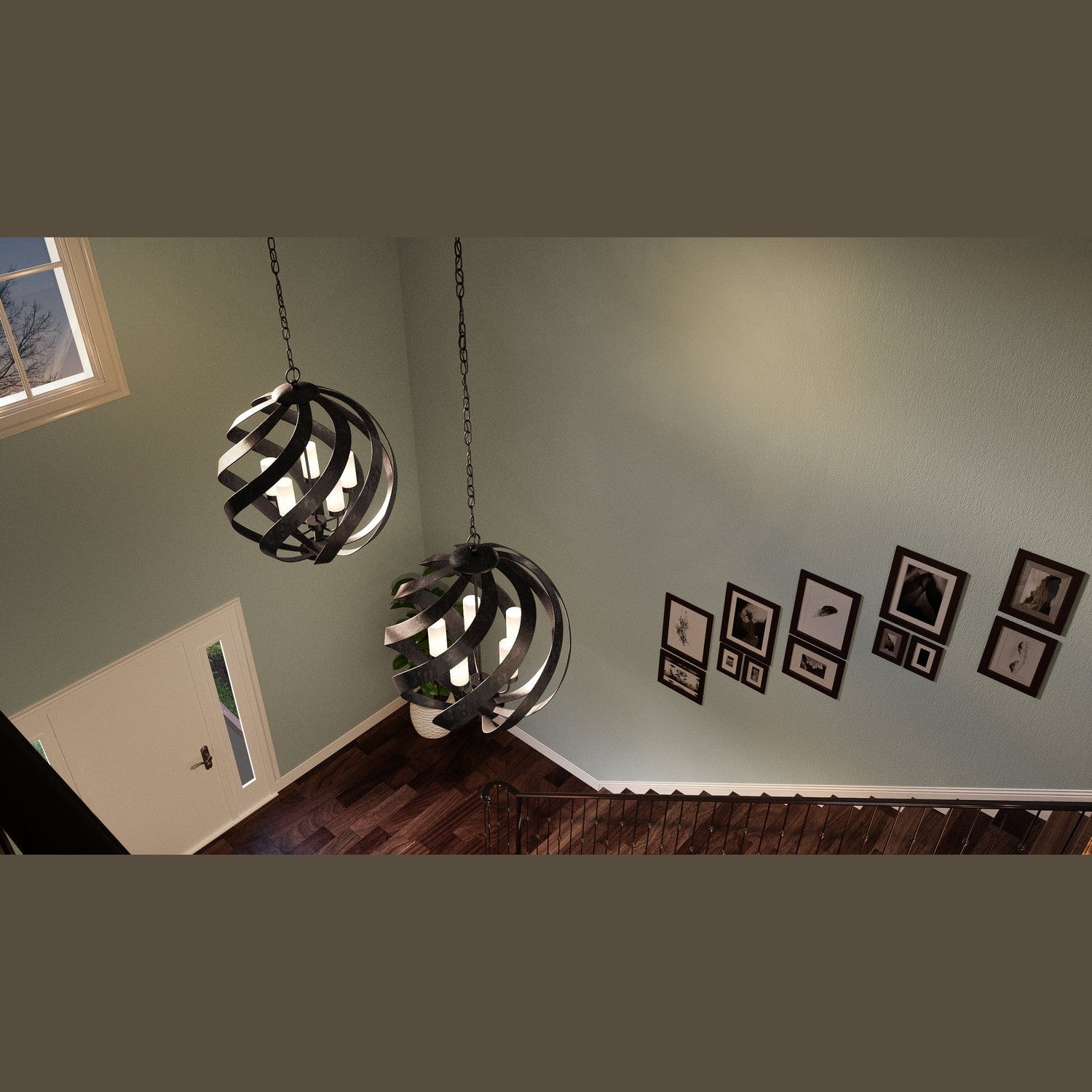 Quoizel - BMS2826OK - Five Light Pendant - Blacksmith - Old Black Finish