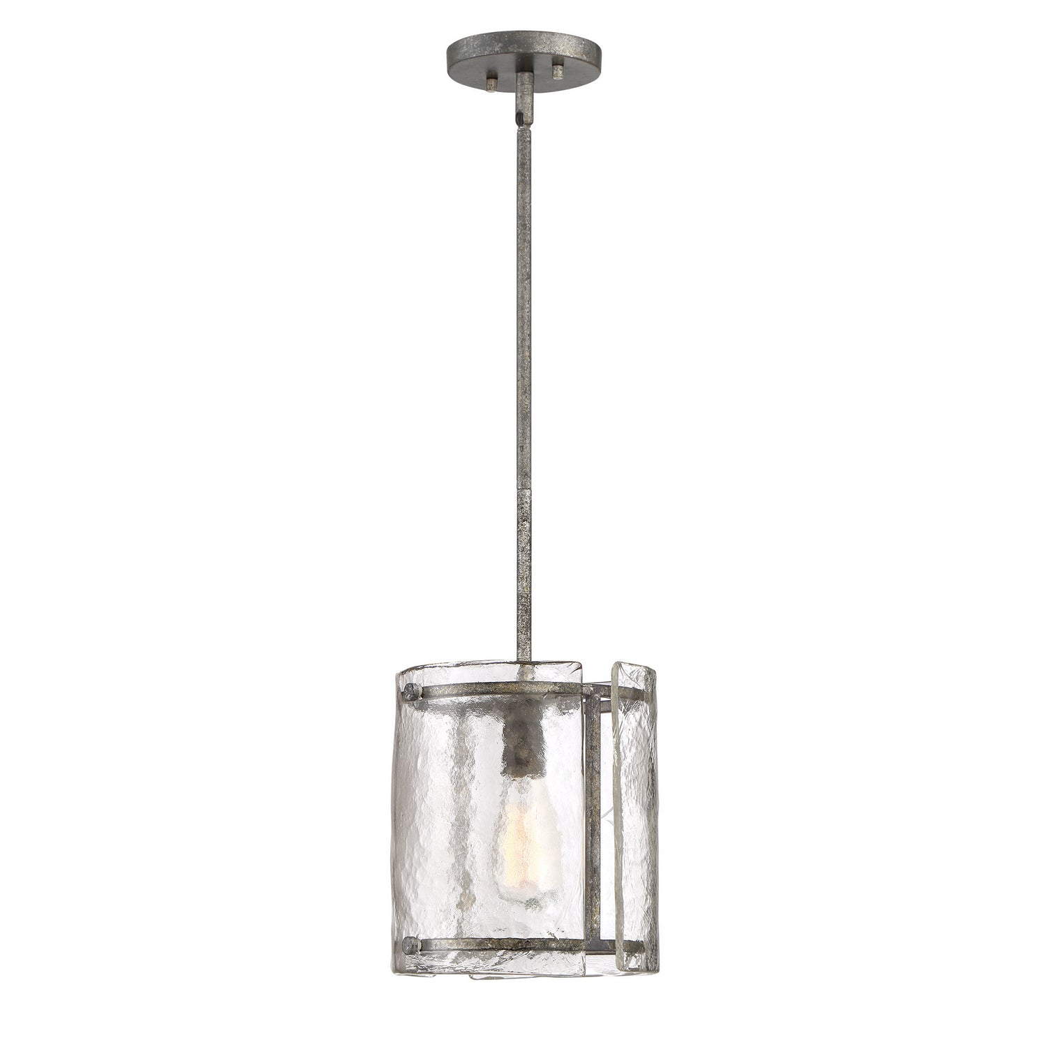 Quoizel - FTS1509MM - One Light Mini Pendant - Fortress - Mottled Silver