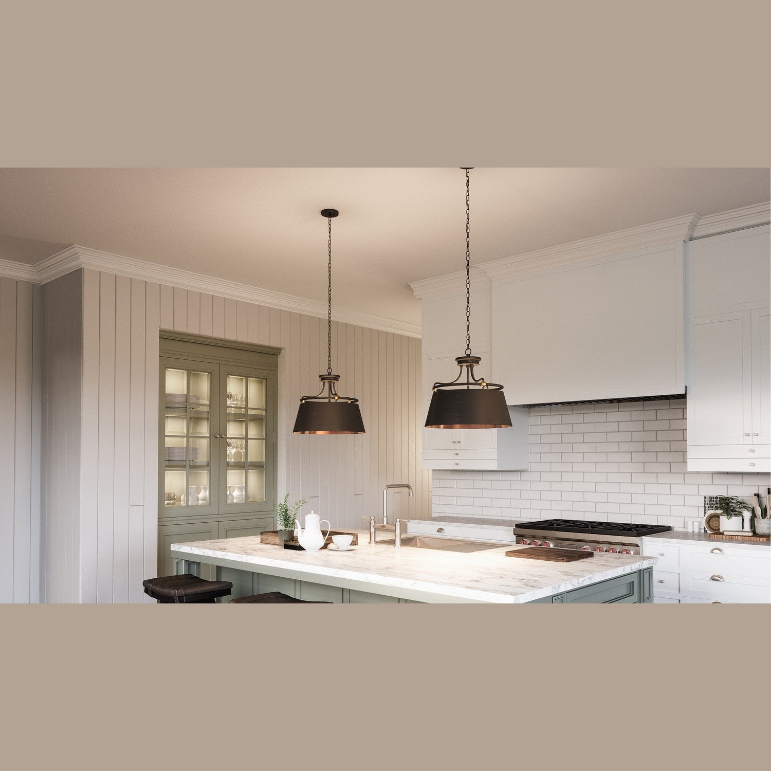 Quoizel - FV2818WT - Three Light Pendant - Fairview - Western Bronze