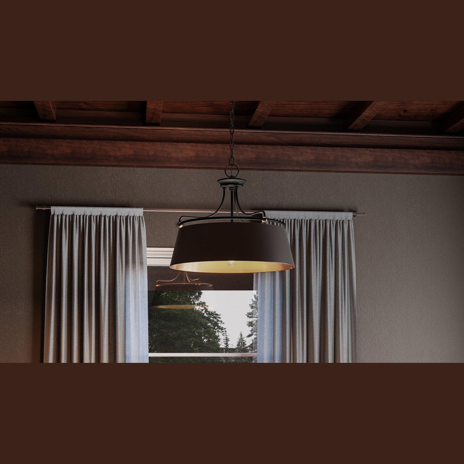 Quoizel - FV2824WT - Four Light Pendant - Fairview - Western Bronze
