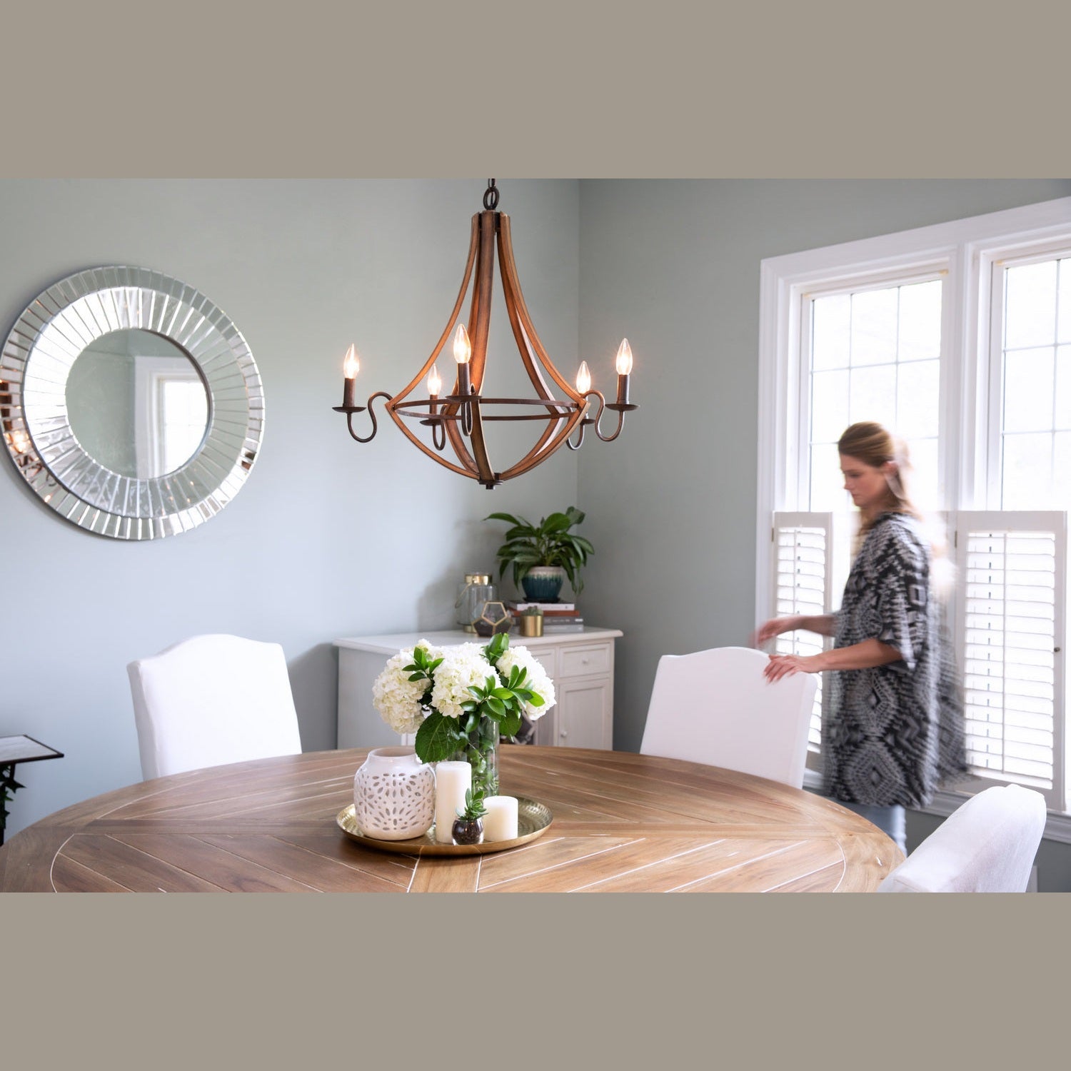 Quoizel - SHR5005RK - Five Light Chandelier - Shire - Rustic Black