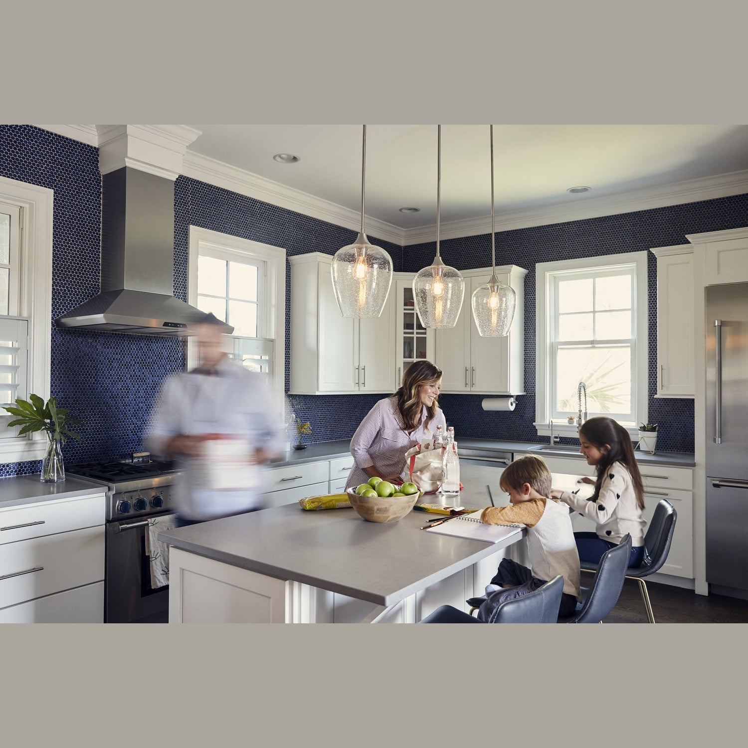 Quoizel - TWE1510BN - One Light Mini Pendant - Towne - Brushed Nickel