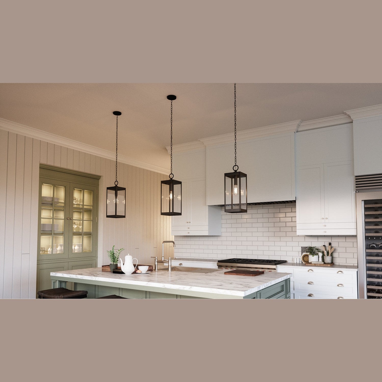 Quoizel - WVR1907EK - One Light Outdoor Hanging Lantern - Westover - Earth Black