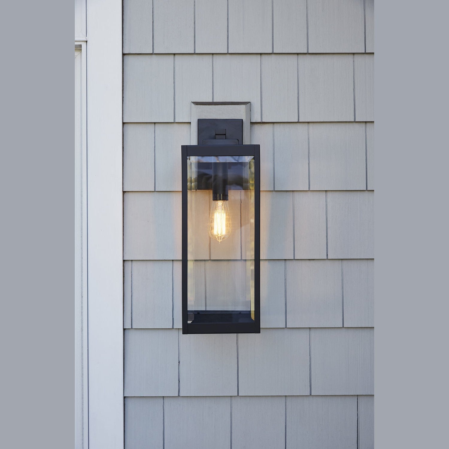 Quoizel - WVR8407EK - One Light Outdoor Wall Lantern - Westover - Earth Black
