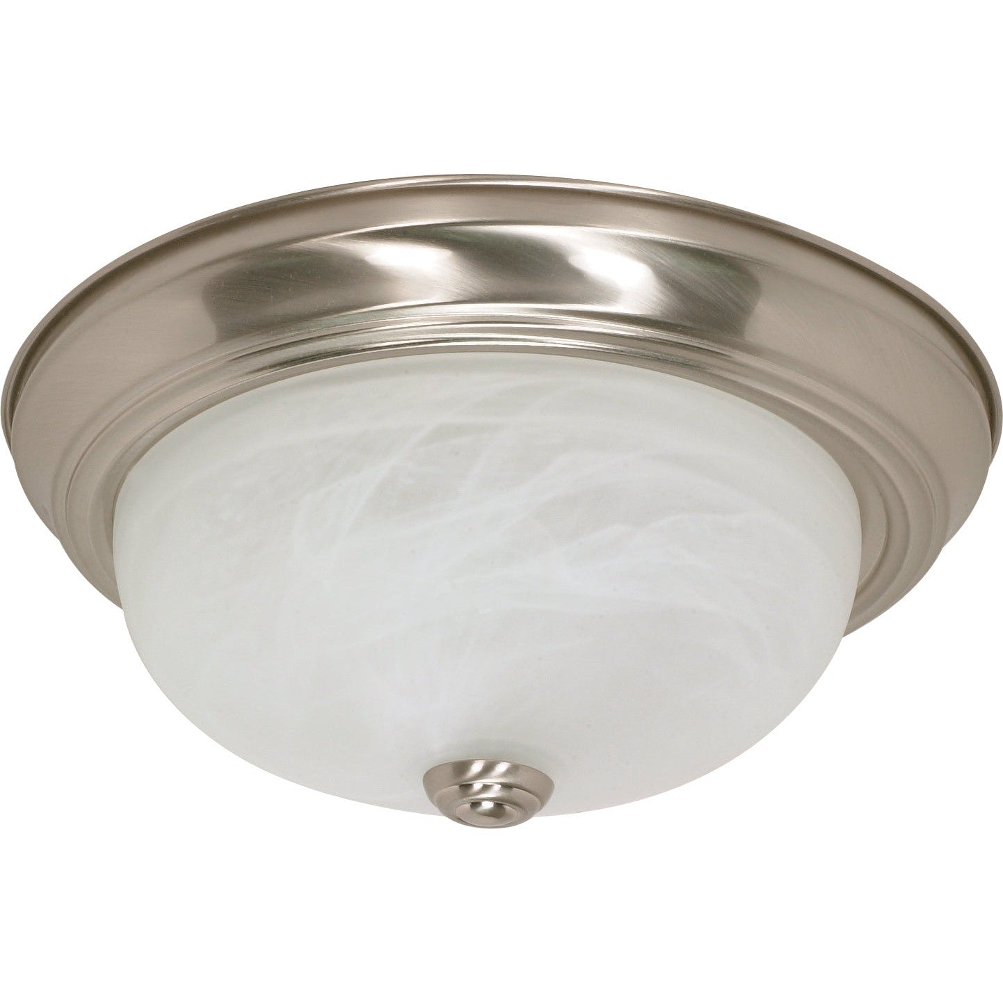 Nuvo Lighting - 60-6001 - Two Light Flush Mount - Brushed Nickel