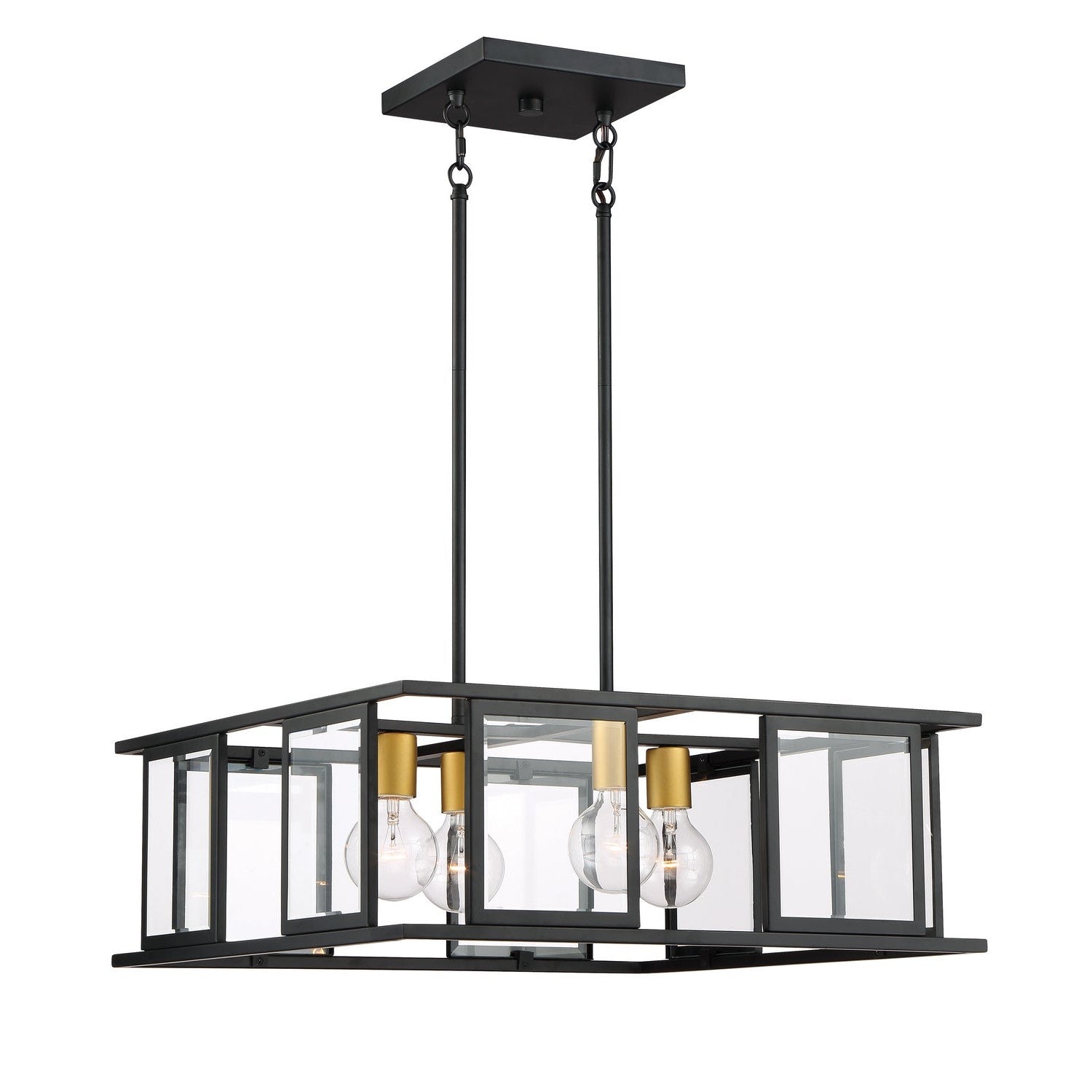 Nuvo Lighting - 60-6414 - Four Light Pendant - Payne - Midnight Bronze