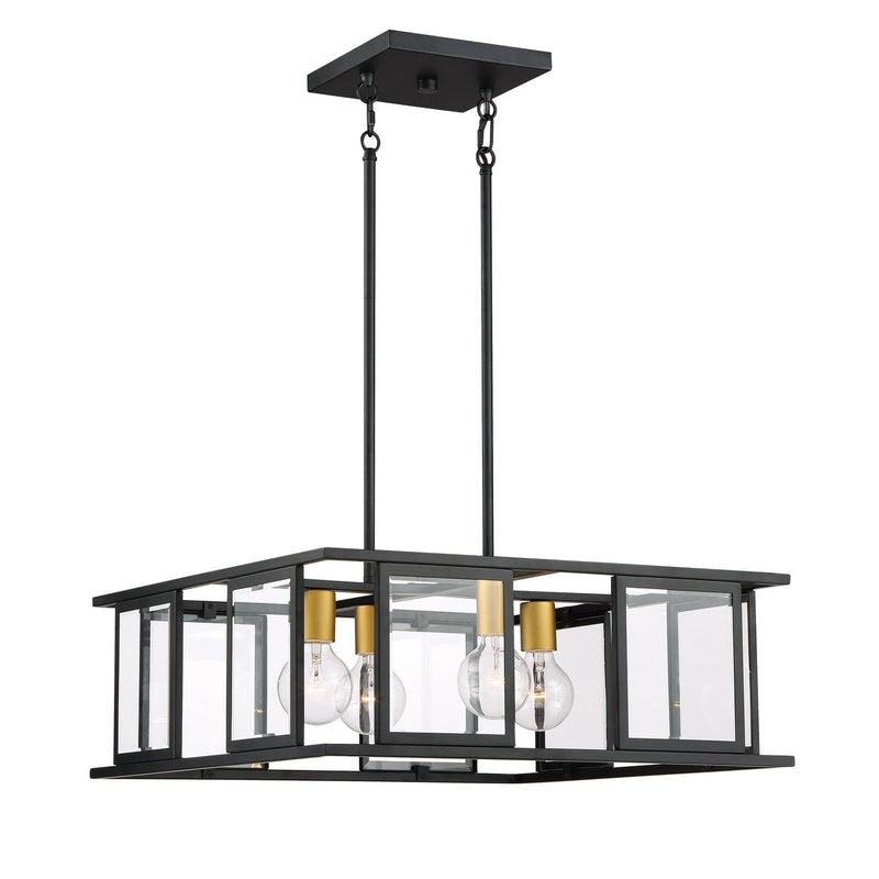 Nuvo Lighting - 60-6414 - Four Light Pendant - Payne - Midnight Bronze
