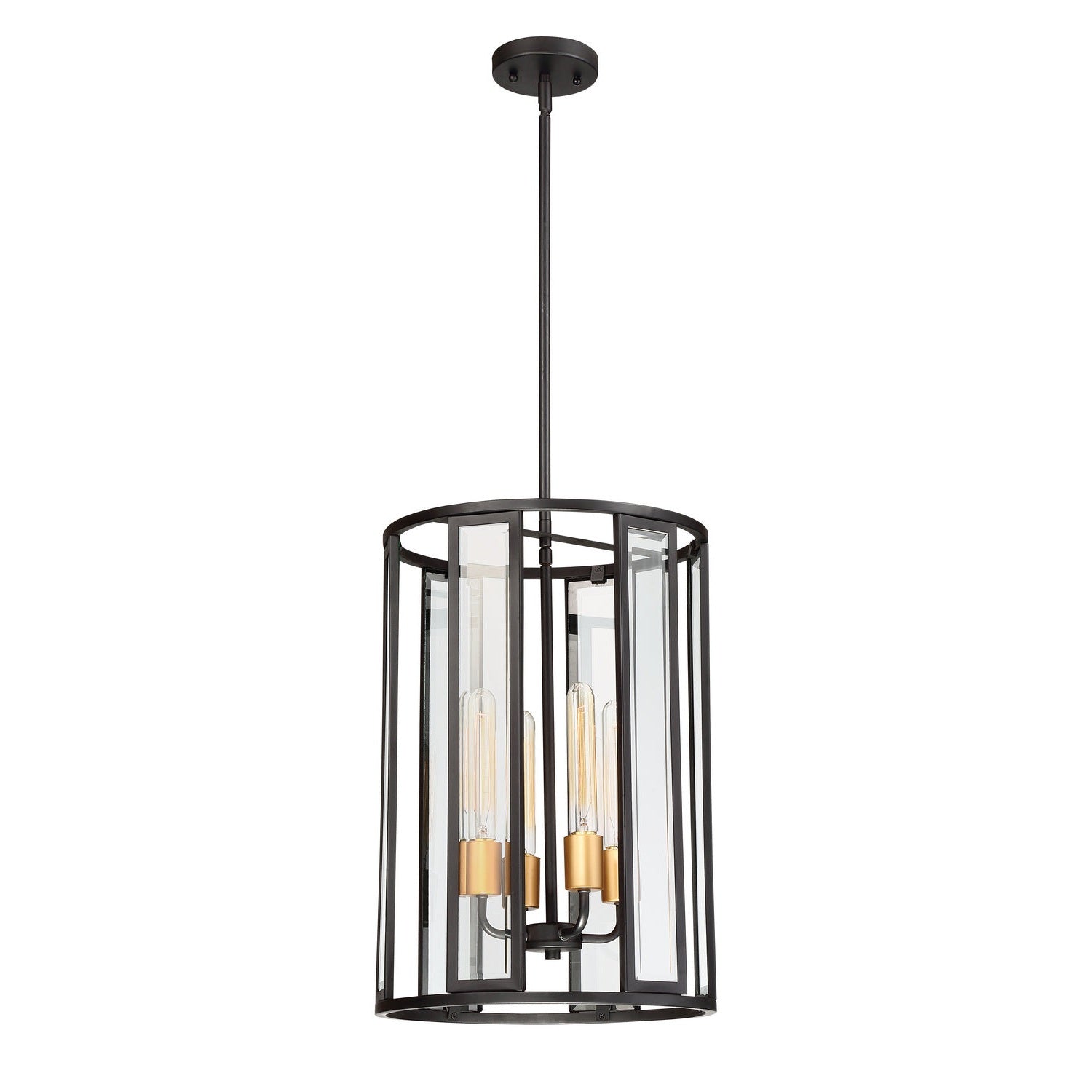 Nuvo Lighting - 60-6415 - Four Light Foyer Pendant - Payne - Midnight Bronze