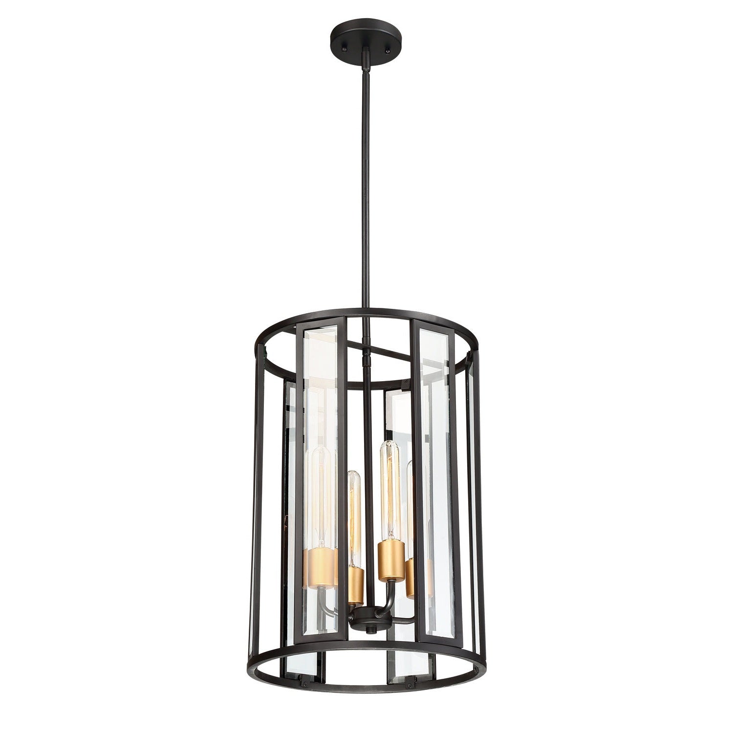 Nuvo Lighting - 60-6415 - Four Light Foyer Pendant - Payne - Midnight Bronze
