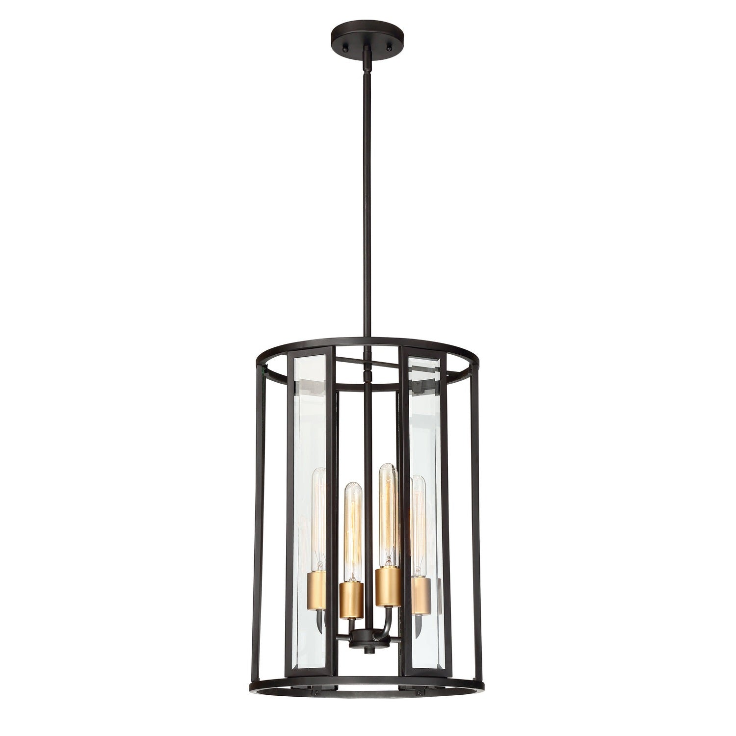 Nuvo Lighting - 60-6415 - Four Light Foyer Pendant - Payne - Midnight Bronze
