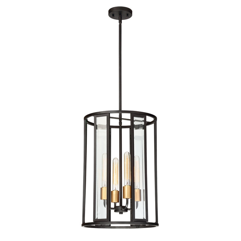 Nuvo Lighting - 60-6415 - Four Light Foyer Pendant - Payne - Midnight Bronze