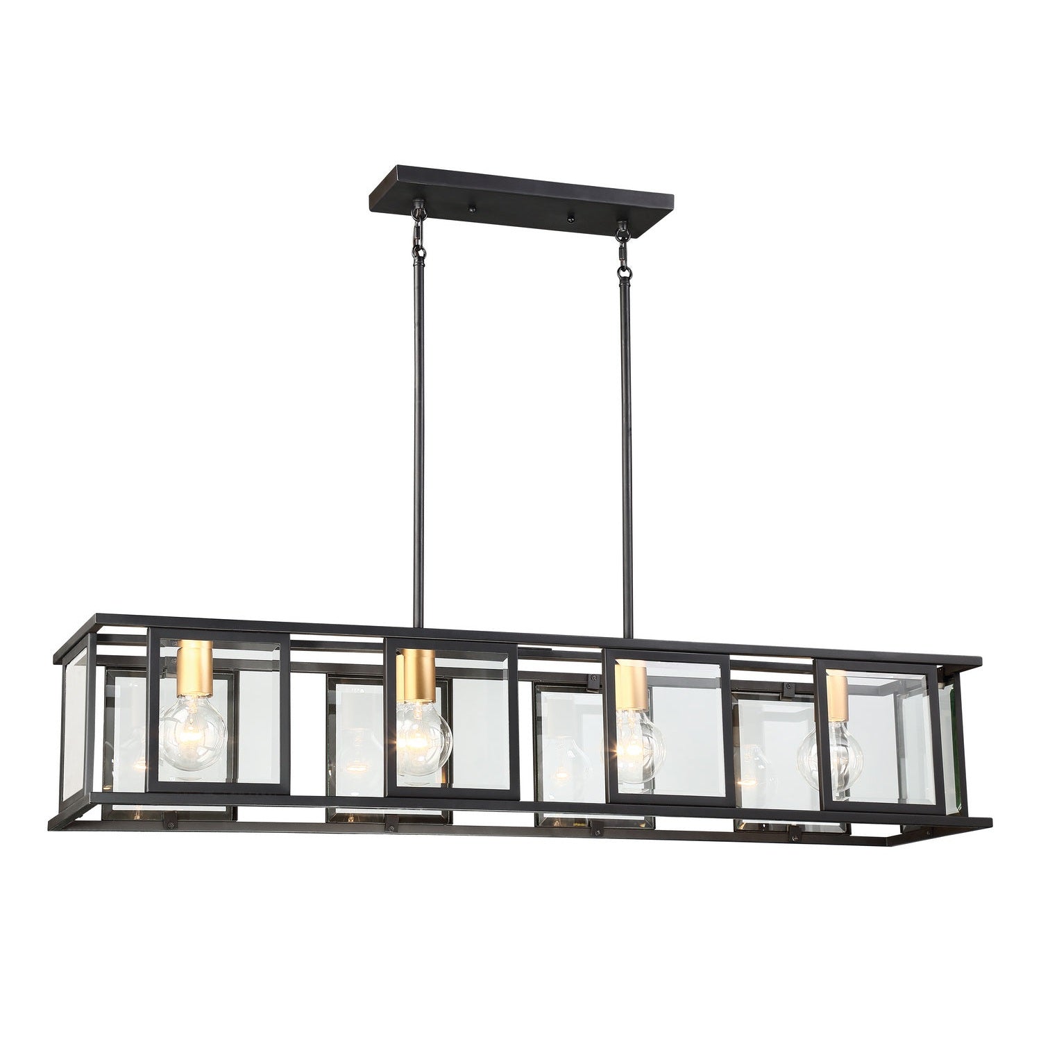 Nuvo Lighting - 60-6417 - Four Light Trestle - Payne - Midnight Bronze