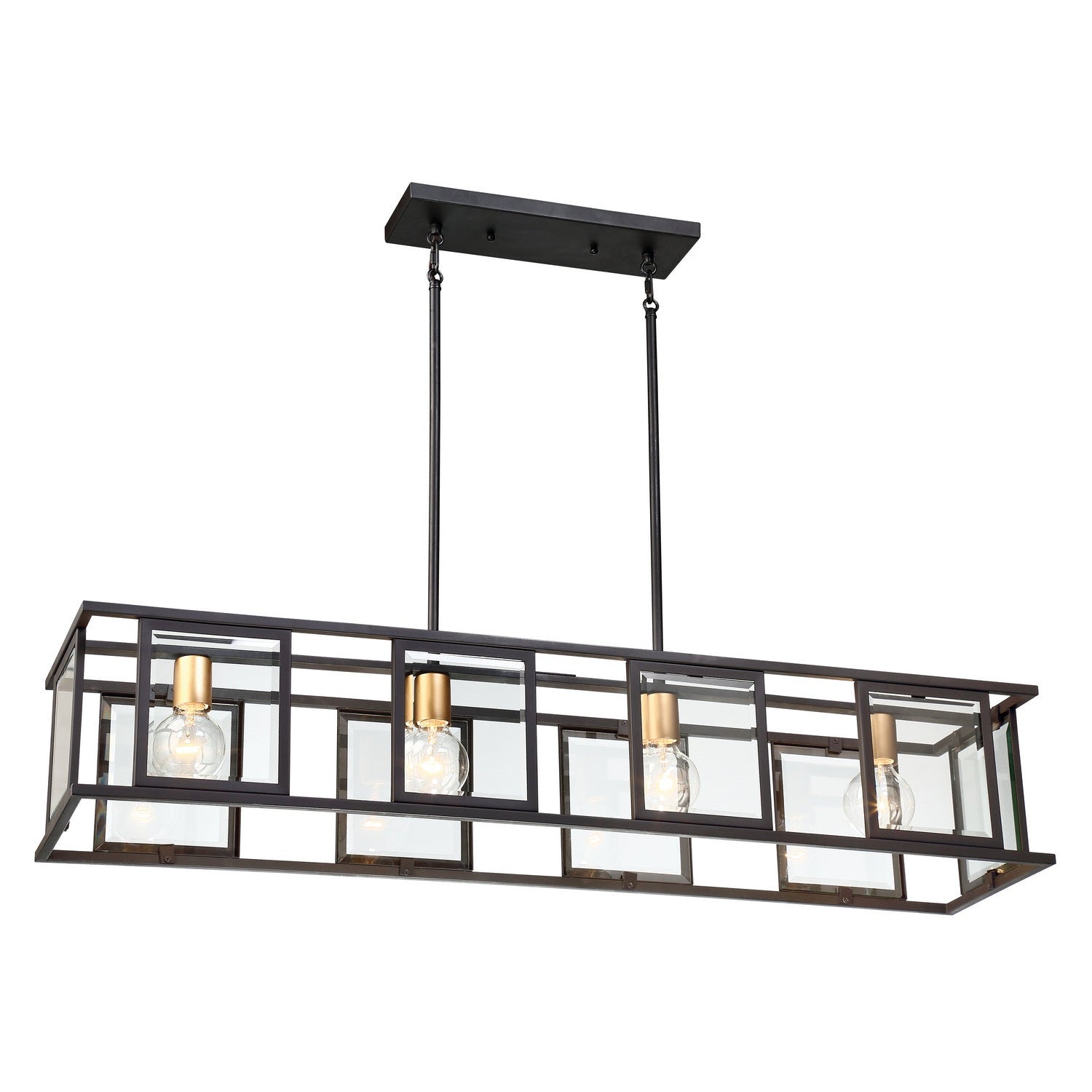 Nuvo Lighting - 60-6417 - Four Light Trestle - Payne - Midnight Bronze