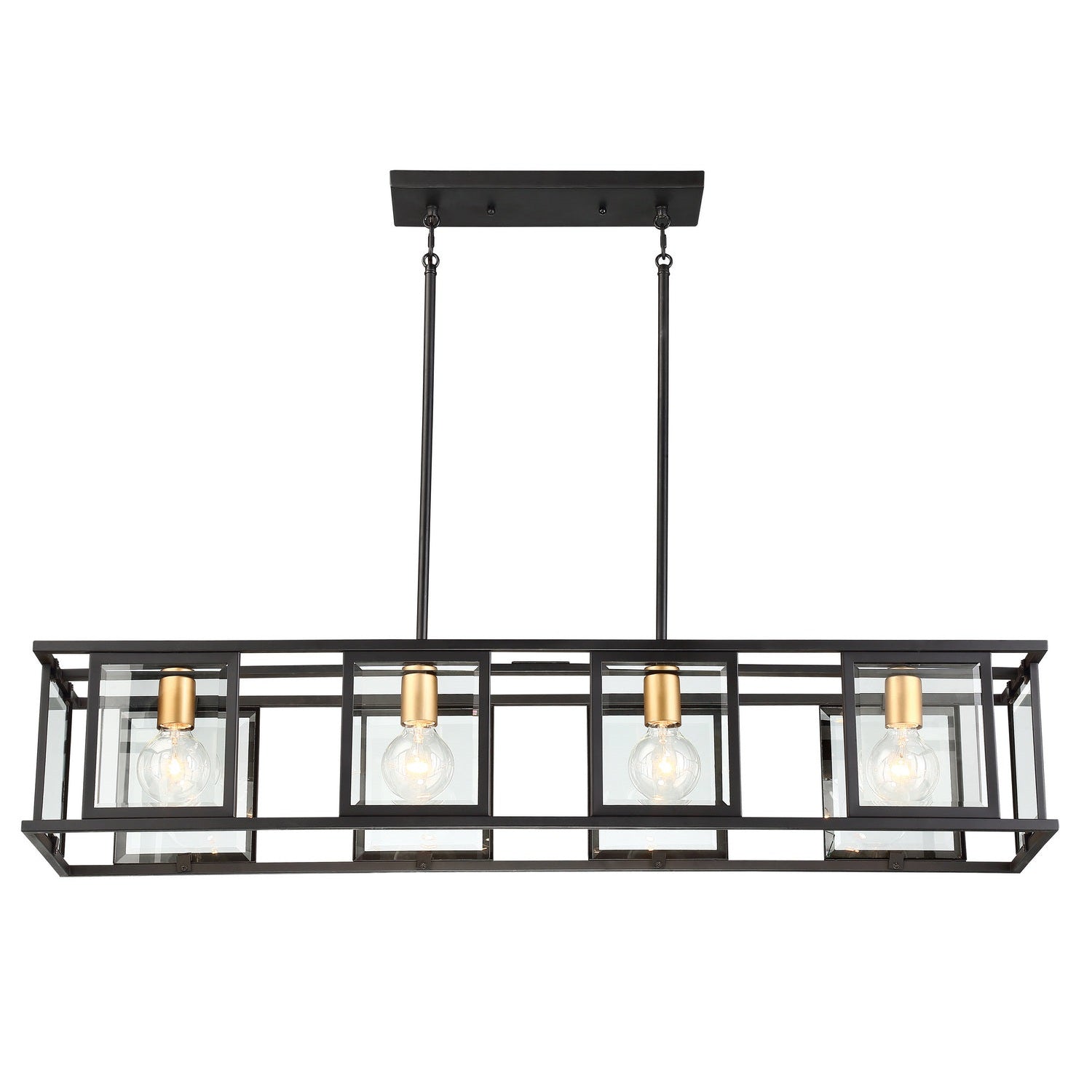 Nuvo Lighting - 60-6417 - Four Light Trestle - Payne - Midnight Bronze