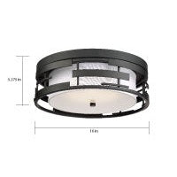 Nuvo Lighting - 60-6434 - Three Light Flush Mount - Lansing - Midnight Bronze