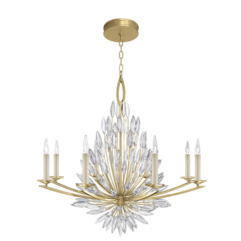 Fine Art Handcrafted Lighting - 881240-1ST - Eight Light Chandelier - Lily Buds - Gold