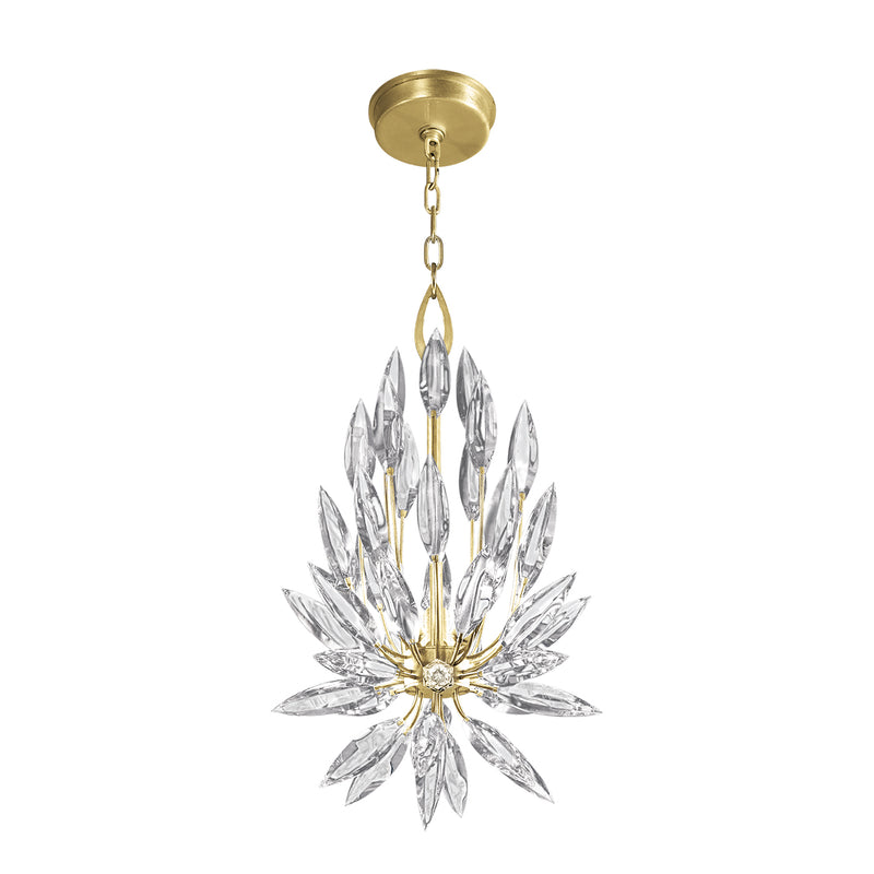 Fine Art Handcrafted Lighting - 881540-1ST - Three Light Chandelier - Lily Buds - Gold