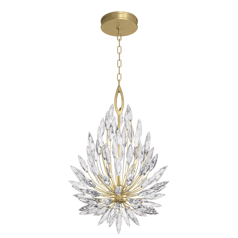 Fine Art Handcrafted Lighting - 881640-1ST - Three Light Chandelier - Lily Buds - Gold