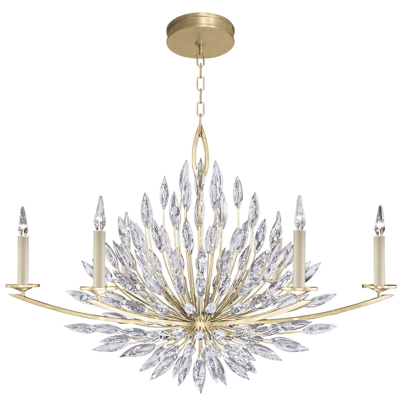 Fine Art Handcrafted Lighting - 883240-1ST - Six Light Chandelier - Lily Buds - Gold