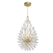 Fine Art Handcrafted Lighting - 883840-1ST - Seven Light Pendant - Lily Buds - Gold