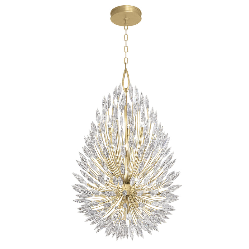Fine Art Handcrafted Lighting - 883940-1ST - 12 Light Pendant - Lily Buds - Gold