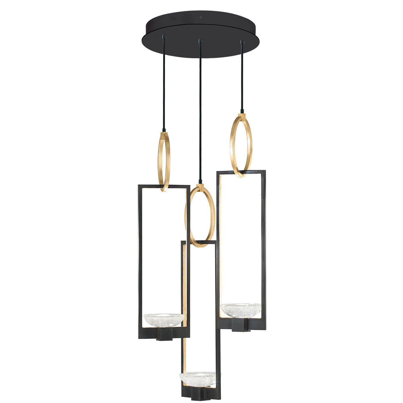 Fine Art - 892940-3ST - LED Pendant - Delphi - Black