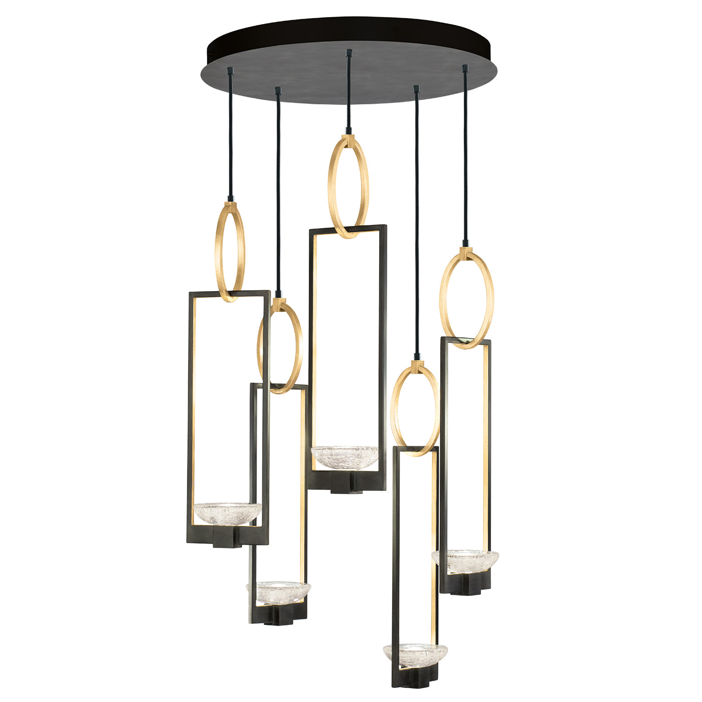 Fine Art - 893040-3ST - LED Pendant - Delphi - Black