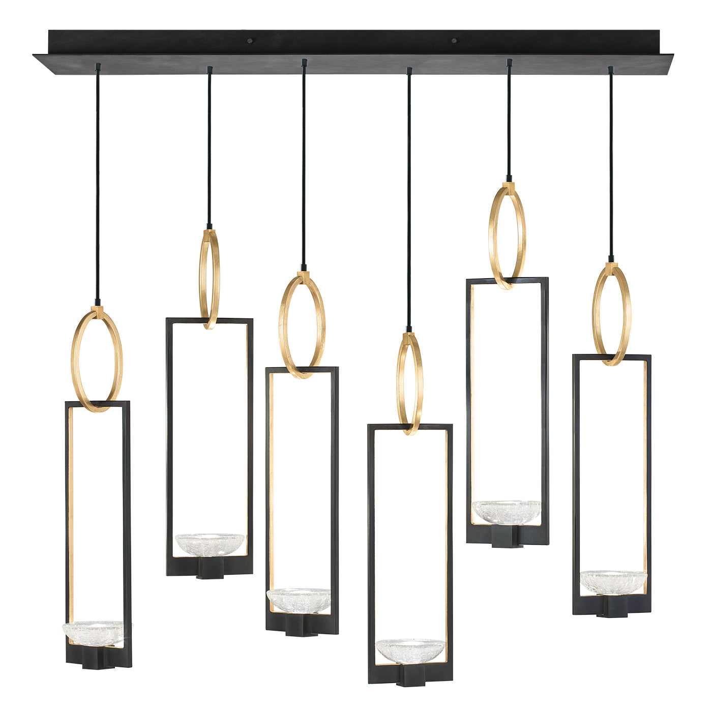 Fine Art - 893140-3ST - LED Pendant - Delphi - Black