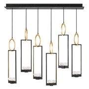 Fine Art Handcrafted Lighting - 893140-3ST - LED Pendant - Delphi - Black