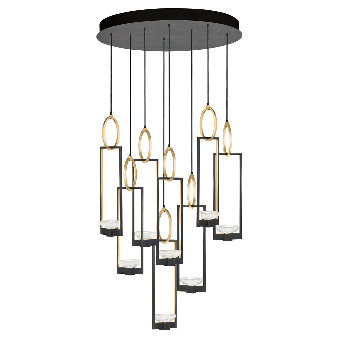 Fine Art - 893240-3ST - LED Pendant - Delphi - Black