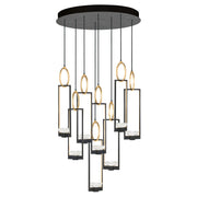 Fine Art Handcrafted Lighting - 893240-3ST - LED Pendant - Delphi - Black