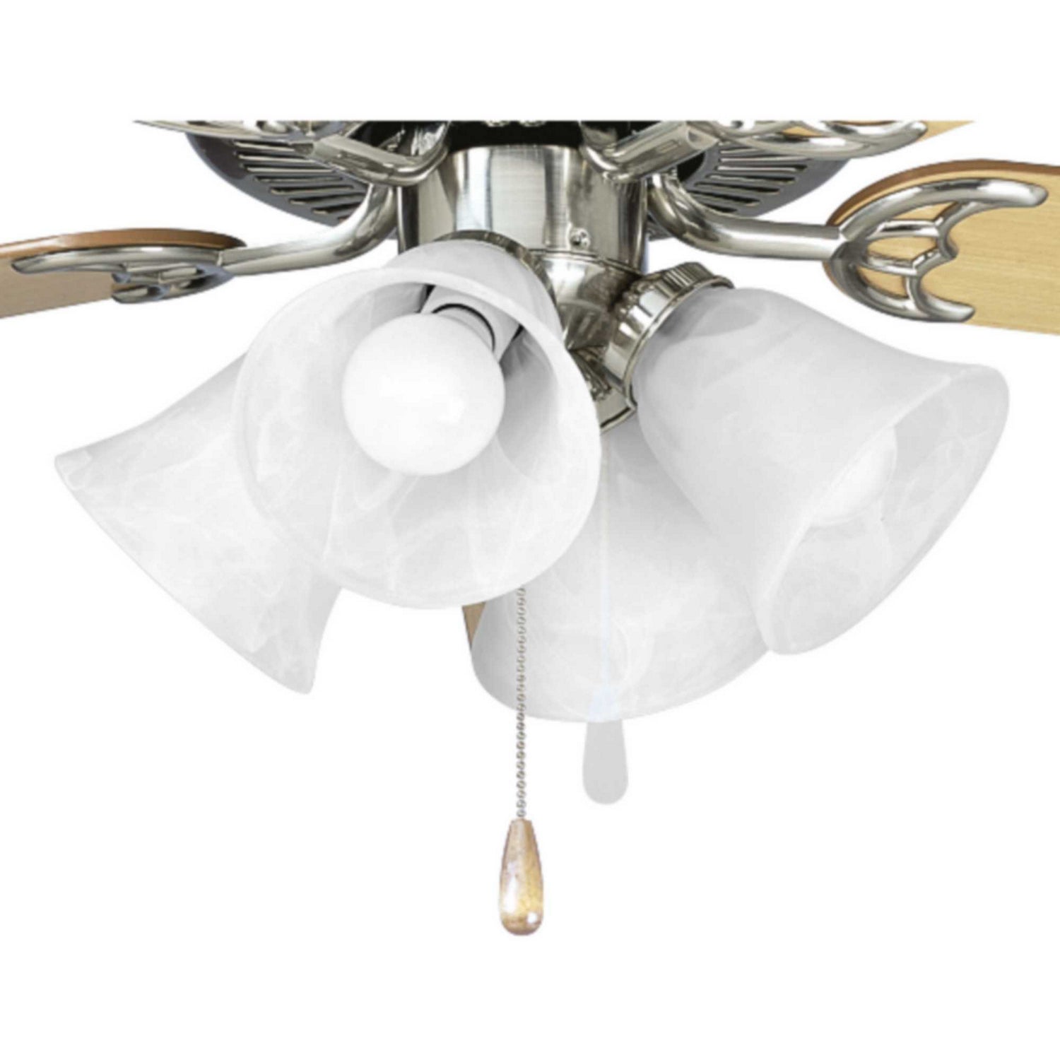 Progress Lighting - P2610-09WB - LED Fan Light Kit - Fan Light Kits - Brushed Nickel