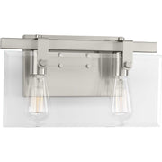 Progress Lighting - P300106-009 - Two Light Bath - Glayse - Brushed Nickel