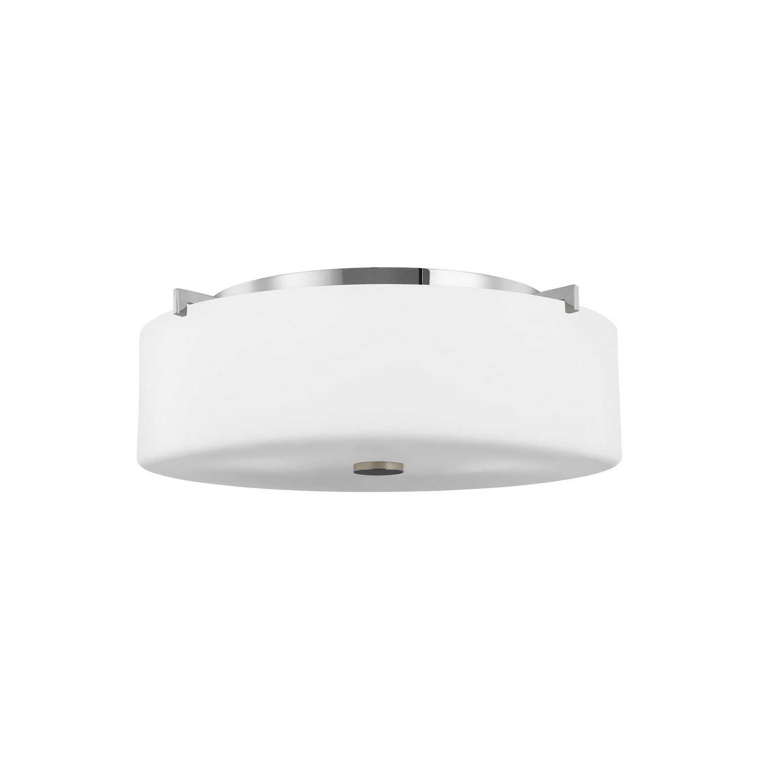 Generation Lighting - FM312CH - Three Light Flush Mount - Sunset Drive - Chrome