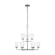 Generation Lighting - 3115209-05 - Nine Light Chandelier - Kerrville - Chrome