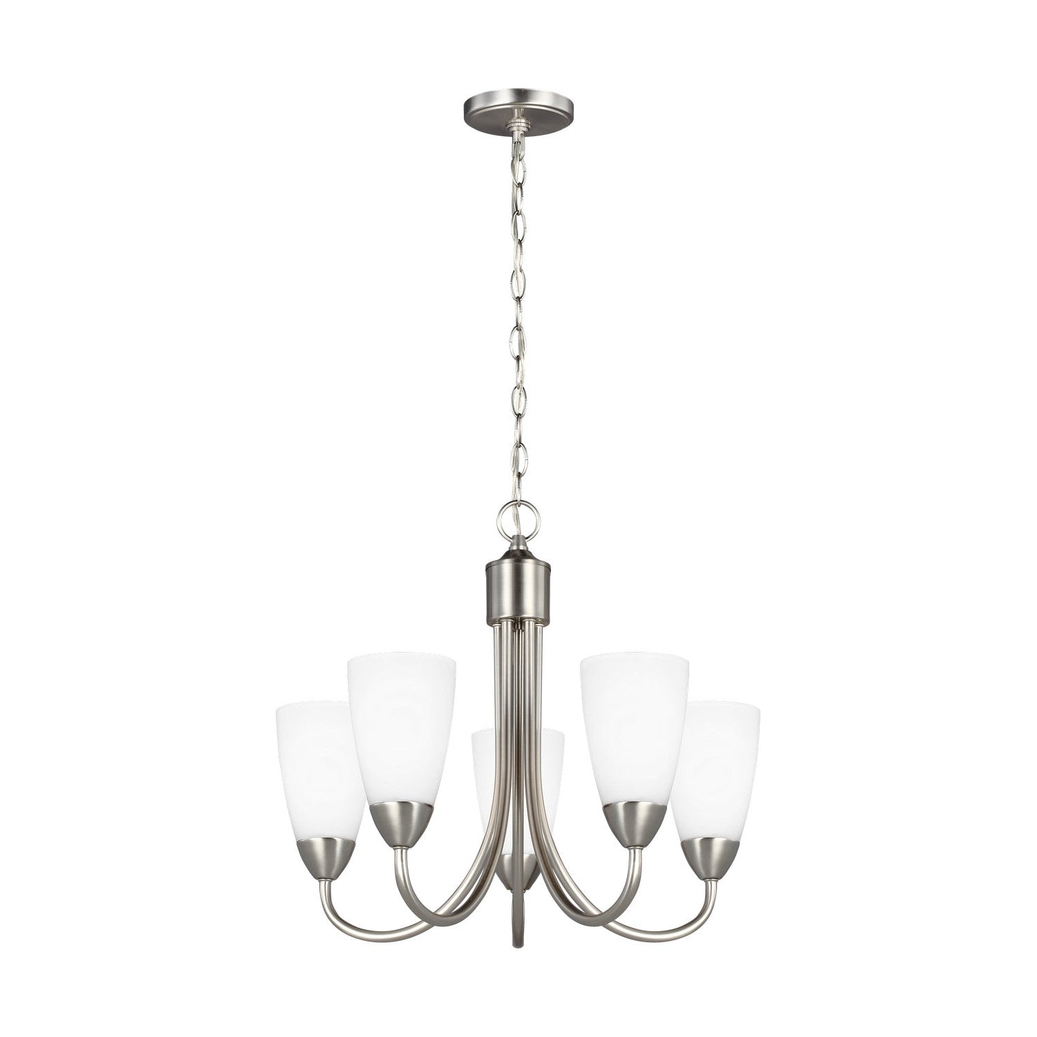Generation Lighting - 3120205EN3-962 - Five Light Chandelier - Seville - Brushed Nickel