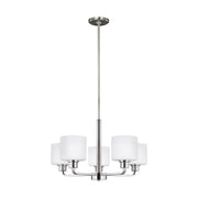 Generation Lighting - 3128805-962 - Five Light Chandelier - Canfield - Brushed Nickel