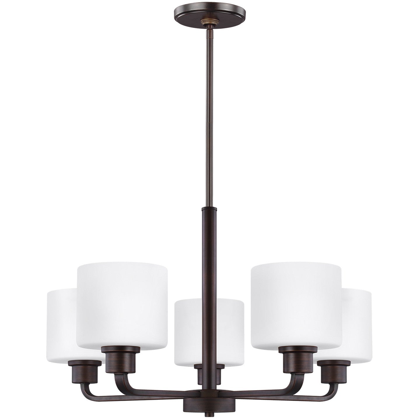 Generation Lighting - 3128805EN3-710 - Five Light Chandelier - Canfield - Bronze
